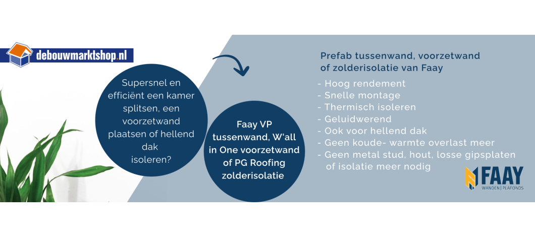 Faay voorzetwanden en zolderisolatie